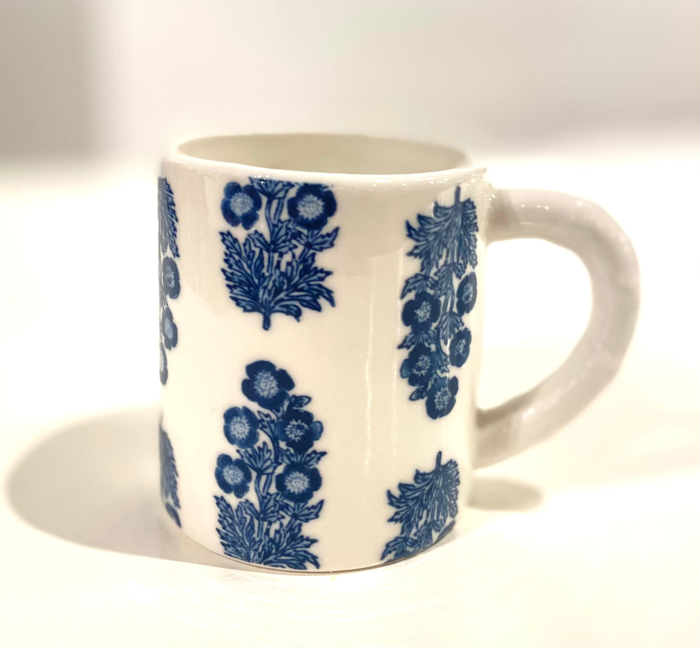 DIANTHUS BLOCK PRINT MUG