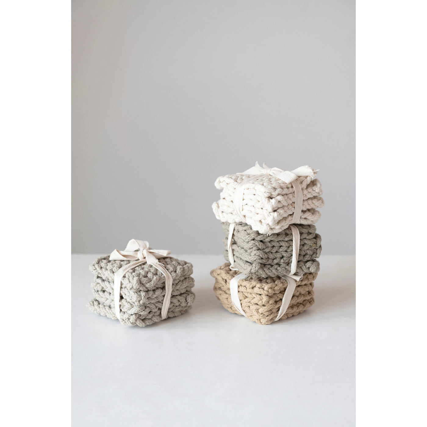 COTTON CROCHETED COASTERS