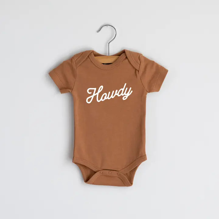 ORGANIC HOWDY ONESIE