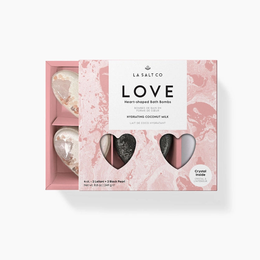 LOVE HEART BATH BOMB SET