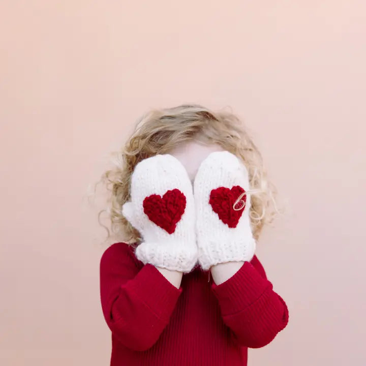 BABY HEART MITTS