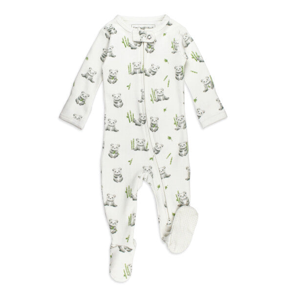 ORGANIC BABY PANDA FOOTIE