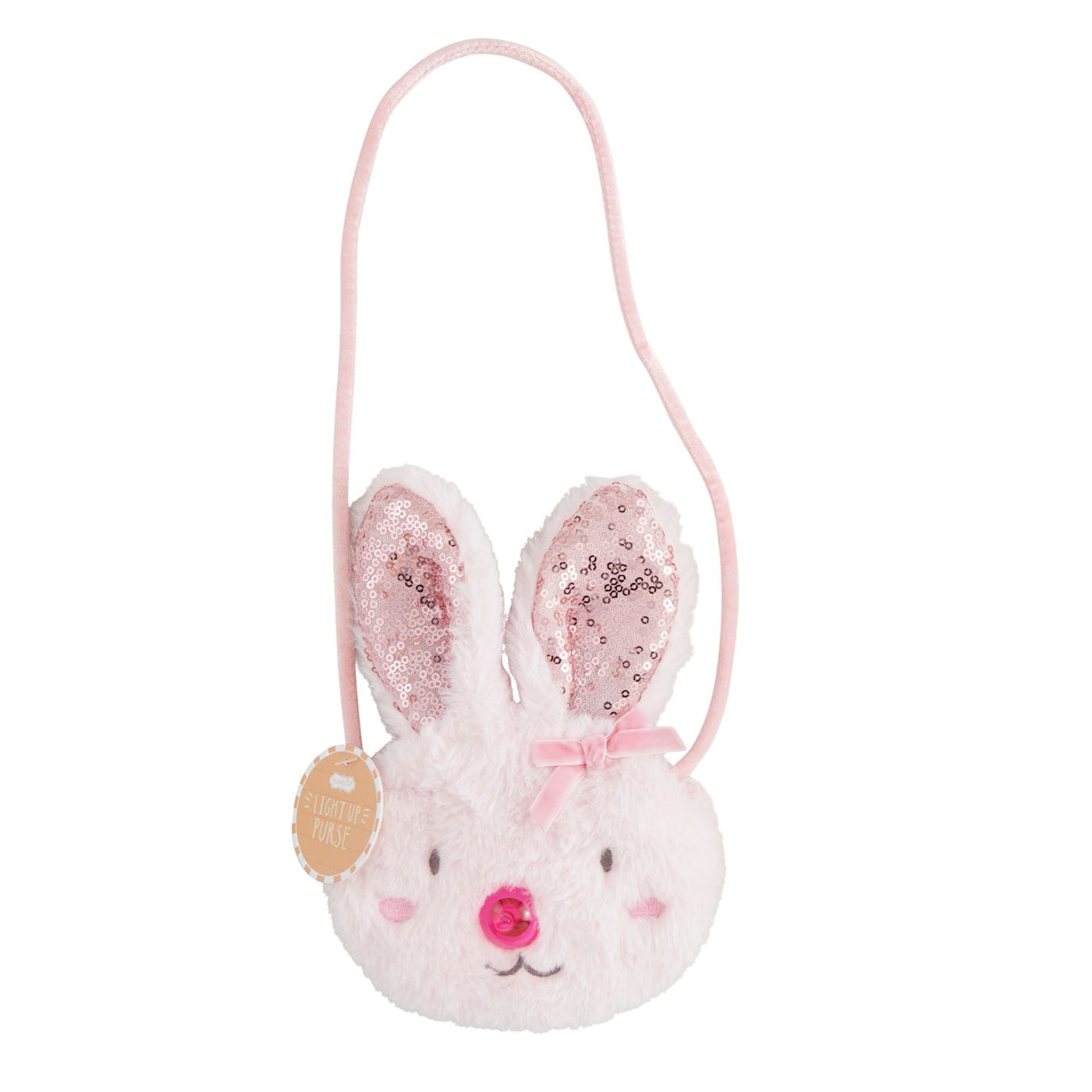 PINK LIGHT UP BUNNY PURSE