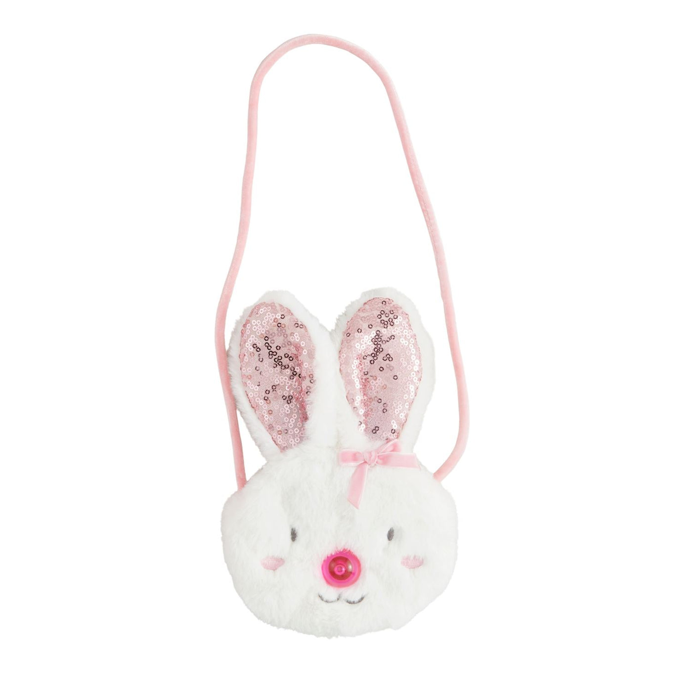 WHITE LIGHT UP BUNNY PURSE