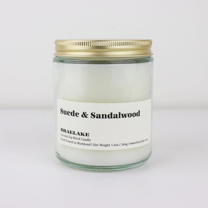 SUEDE + SANDALWOOD CANDLE